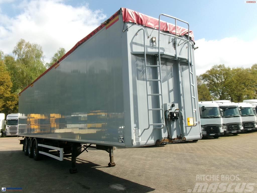 Kraker Walking floor trailer alu 90 m3 CF-200 Semi-trailer med lad/flatbed