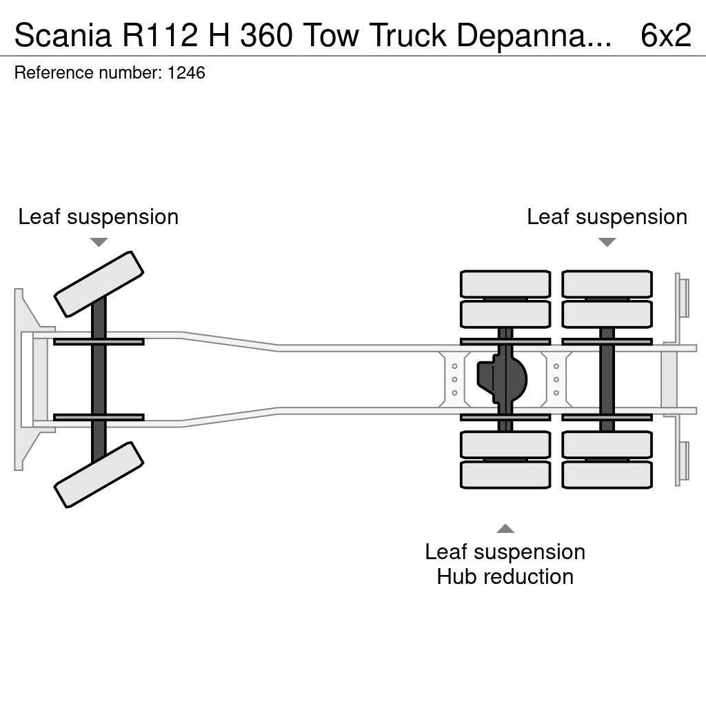 Scania R112 H 360 Tow Truck Depannage Crane Winch Remote Bjærgningskøretøjer