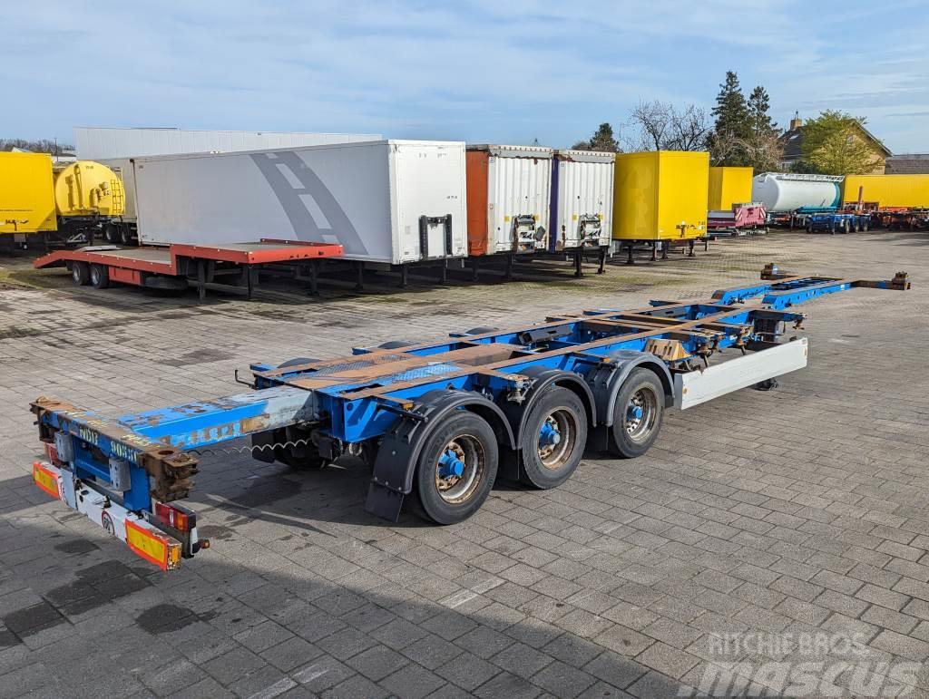 Krone SD 27 3-Assen BPW - DrumBrakes- 5640kg - All Sorts Semi-trailer med containerramme