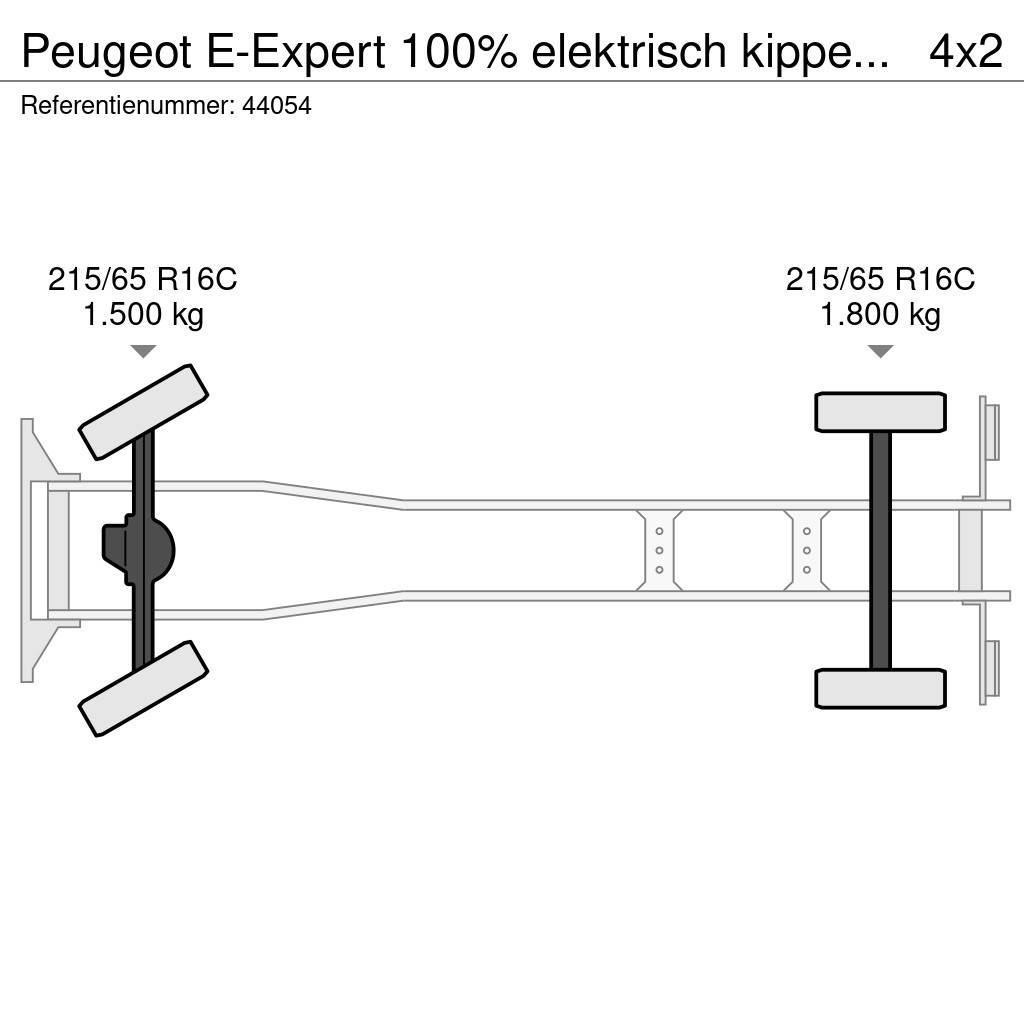 Peugeot E-Expert 100% elektrisch kippende zijlader Renovationslastbiler
