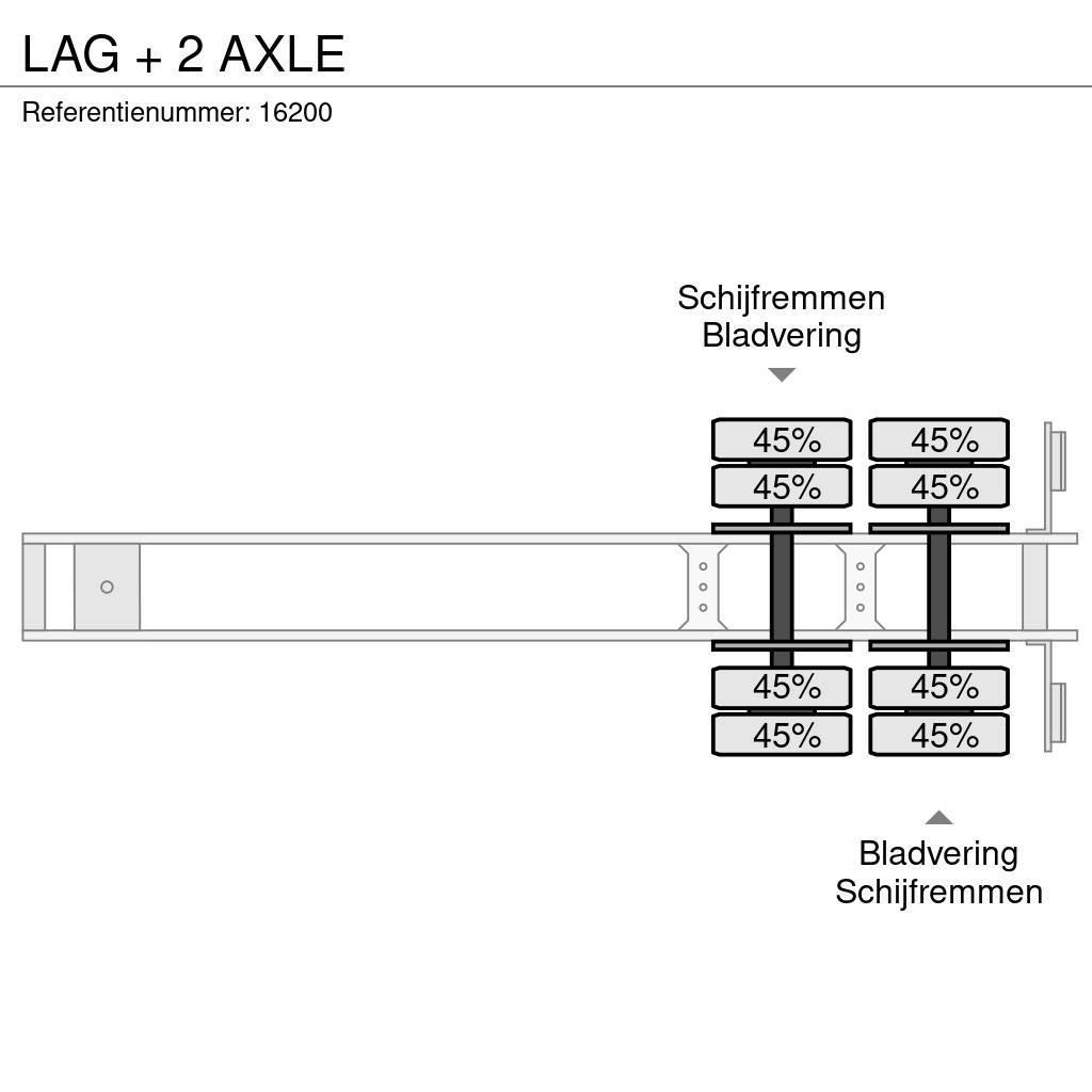 LAG + 2 AXLE Semi-trailer med tip