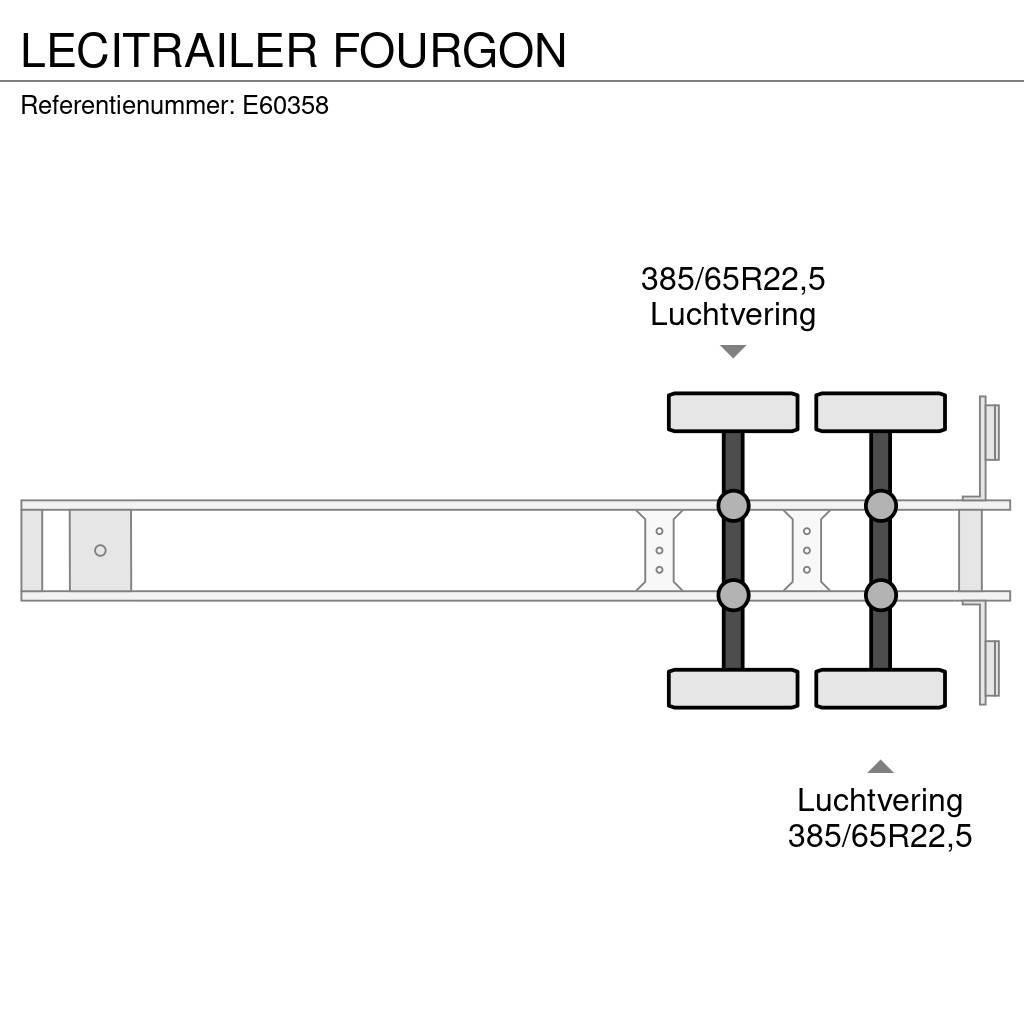 Lecitrailer FOURGON Semi-trailer med fast kasse