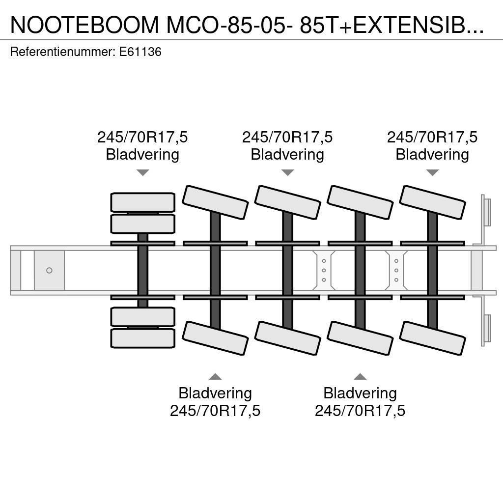 Nooteboom MCO-85-05- 85T+EXTENSIBLE 3M Semi-trailer blokvogn