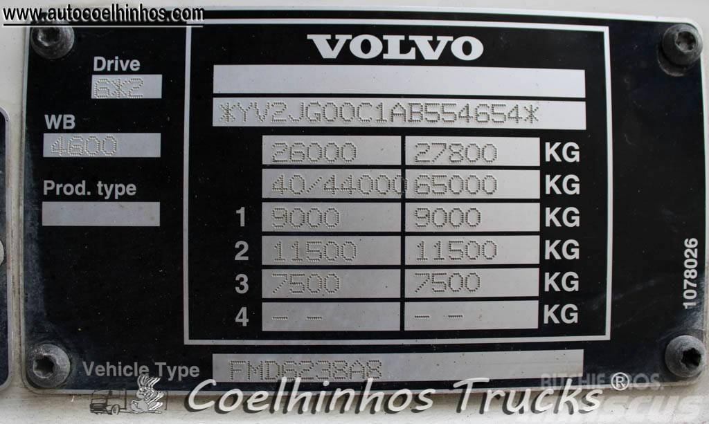 Volvo FM 380 + Hiab 288 Lastbil med lad/Flatbed