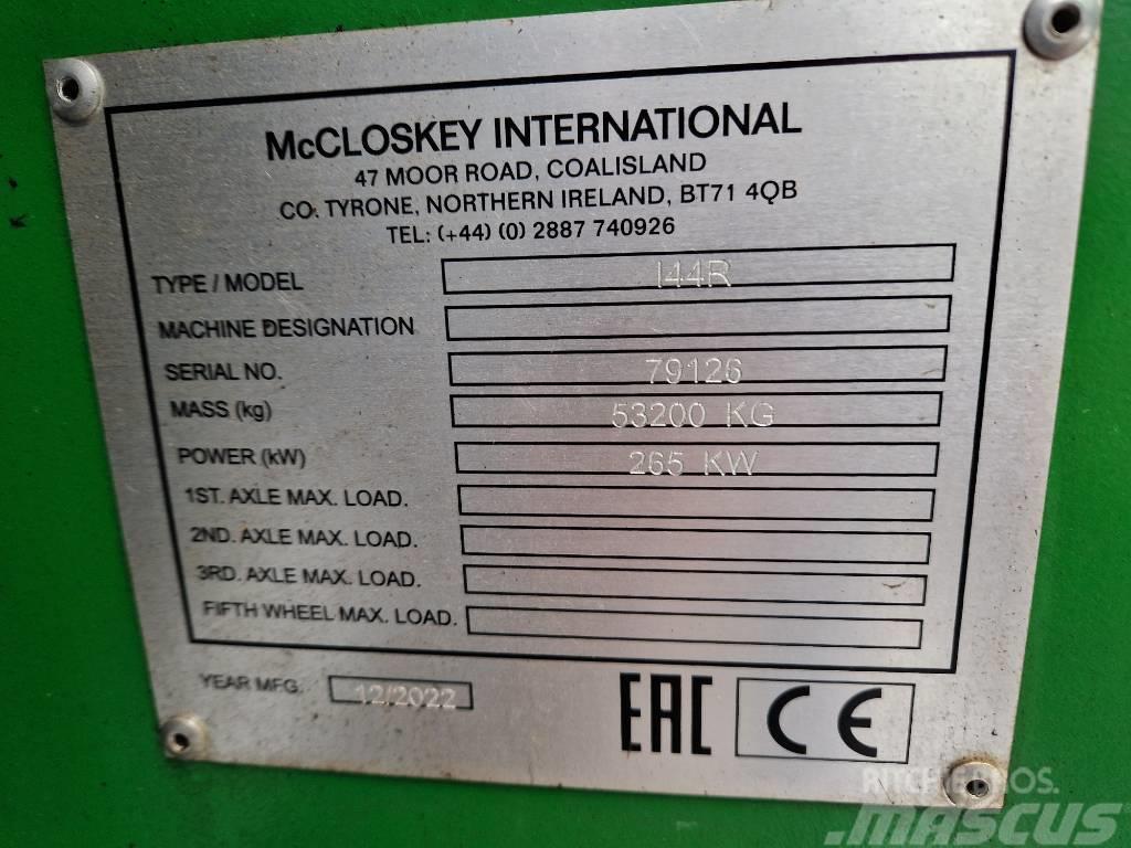 McCloskey I44RV3 Knusere - anlæg