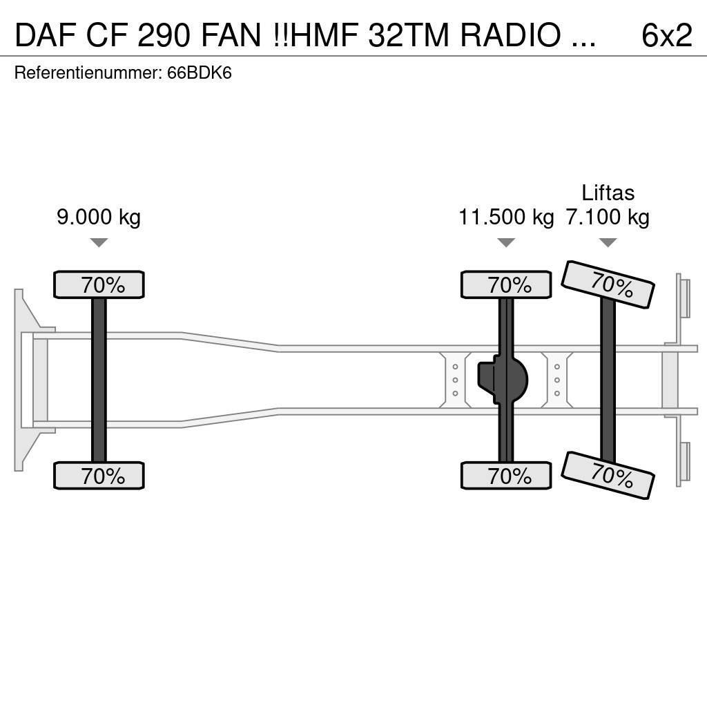 DAF CF 290 FAN !!HMF 32TM RADIO REMOTE!! FRONT STAMP!! Kraner til alt terræn