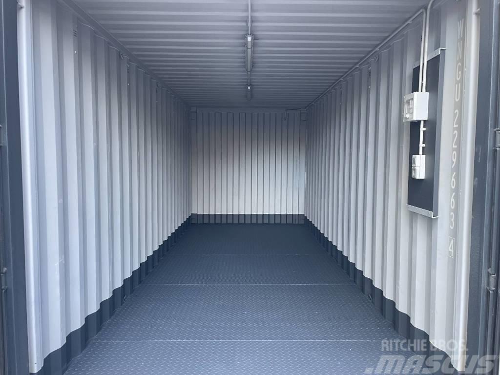  20 Fuß Seercontainer mit STAHLFUSSBODEN + LICHT! Opbevaringscontainere
