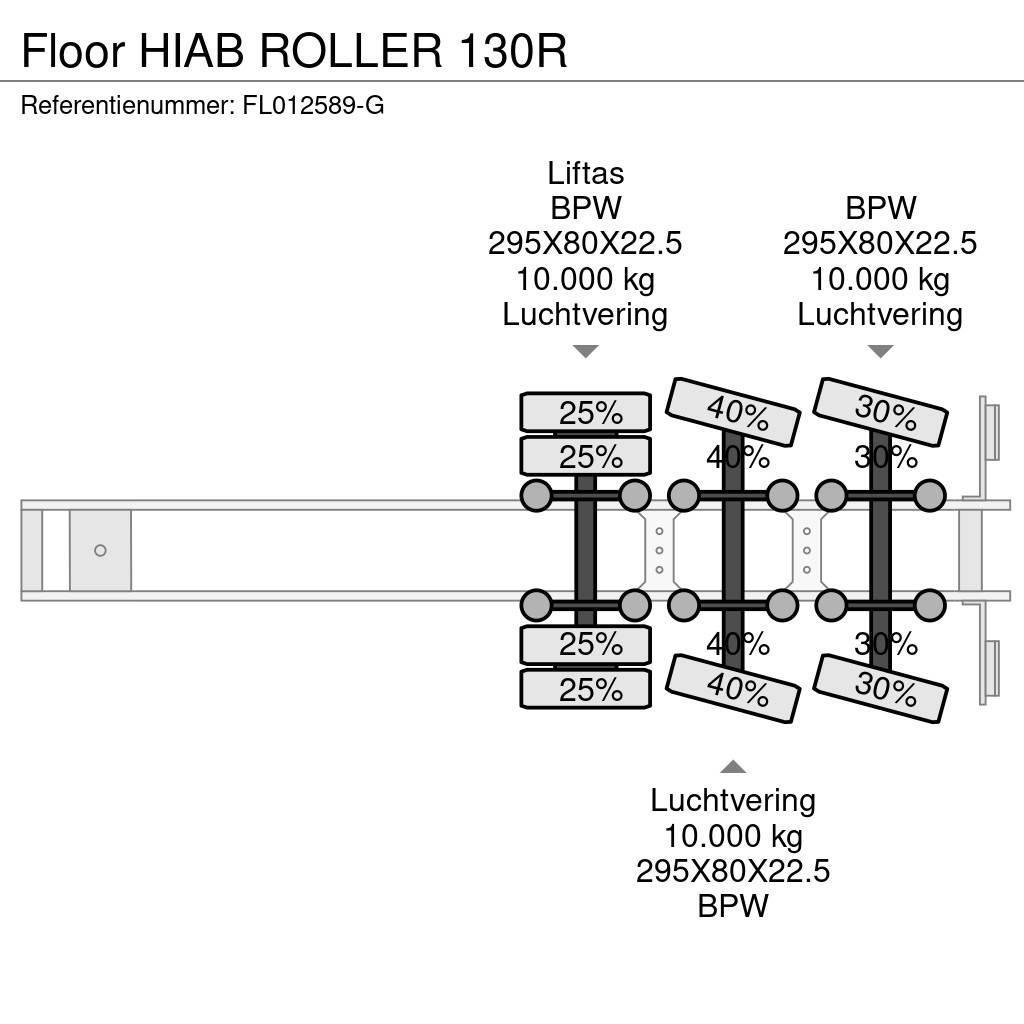 Floor HIAB ROLLER 130R Semi-trailer med lad/flatbed