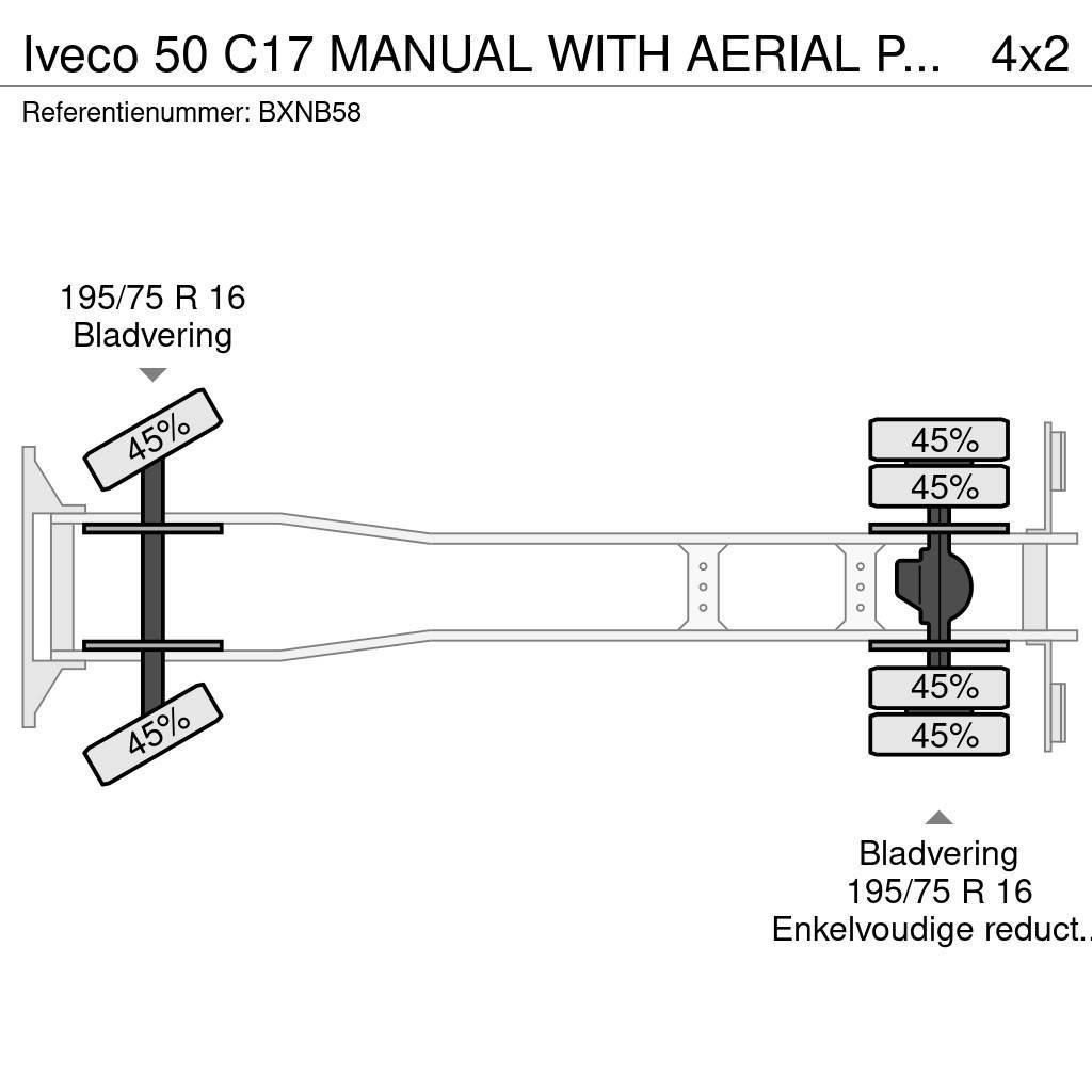 Iveco 50 C17 MANUAL WITH AERIAL PLATFORM Lastbilmonterede lifte
