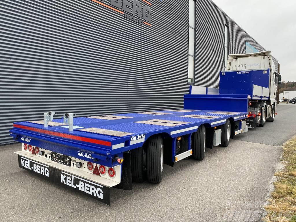 Kel-Berg S601H VSE Kransemi Semi-trailer med lad/flatbed