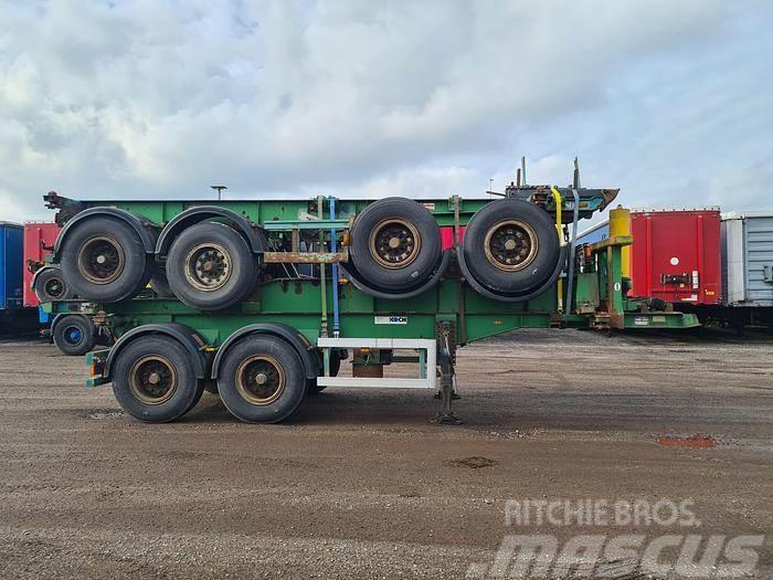 Renders 2 AXLE 20 FT CONTAINER CHASSIS STEEL SUSP DRUM BRA Semi-trailer med containerramme