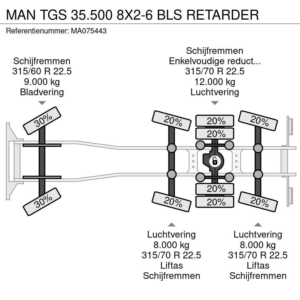 MAN TGS 35.500 8X2-6 BLS RETARDER Chassis