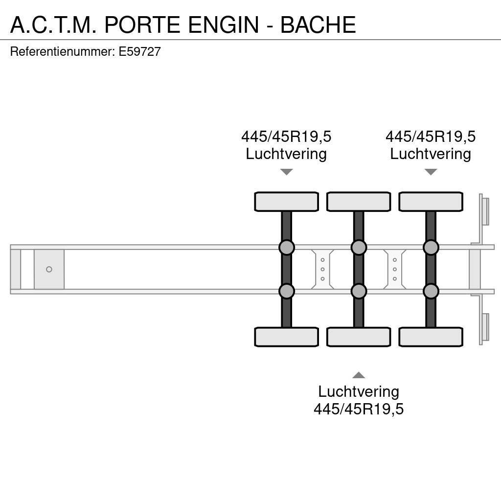  A.C.T.M. PORTE ENGIN - BACHE Semi-trailer blokvogn