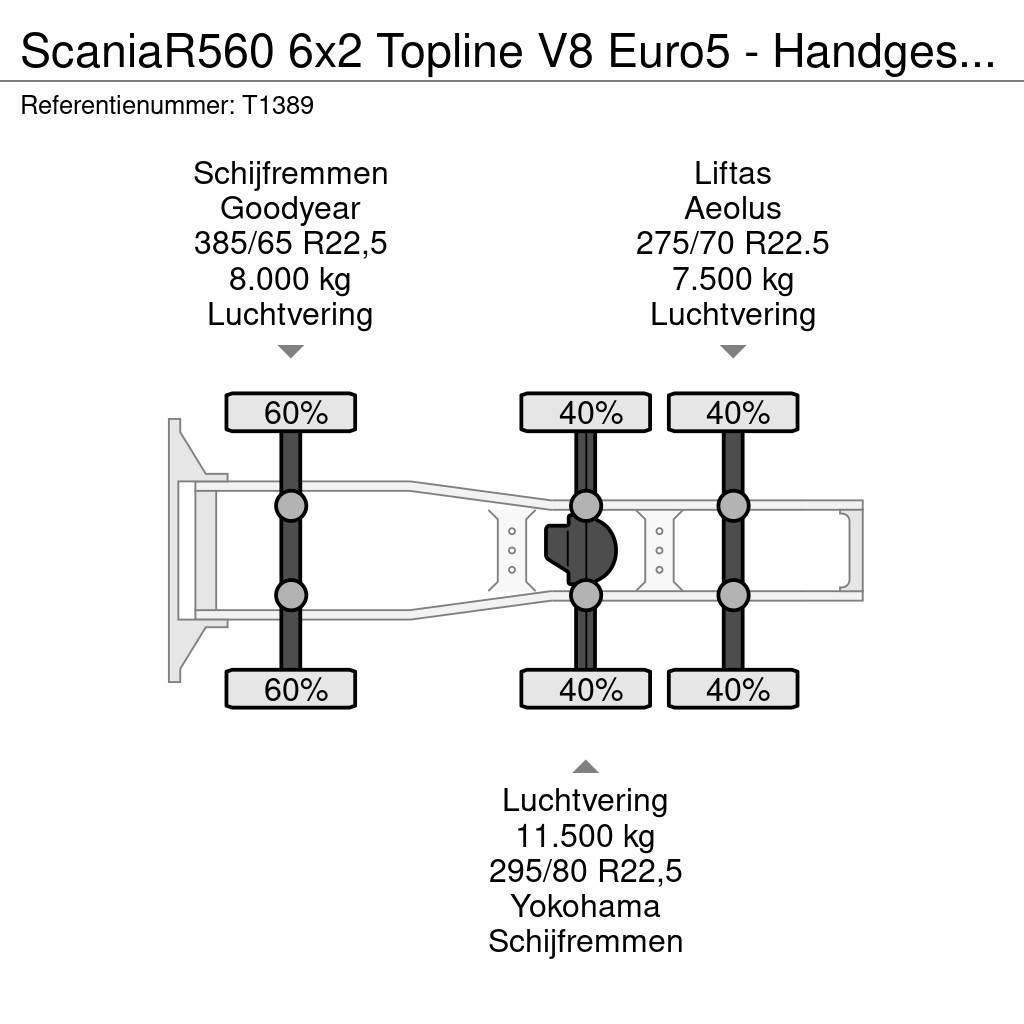 Scania R560 6x2 Topline V8 Euro5 - Handgeschakeld - Vollu Trækkere