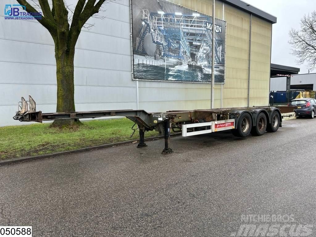 Pacton Container 10,20,30,40, 45 FT, 2x Extendable Semi-trailer med containerramme