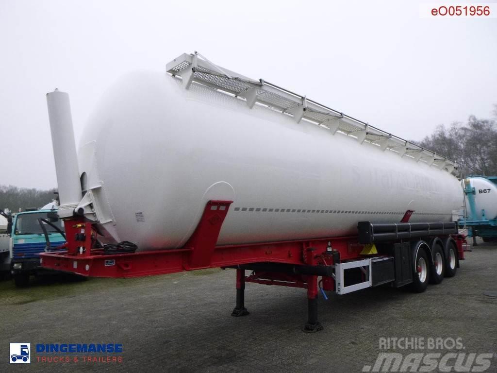 Feldbinder Powder tank alu 63 m3 (tipping) Semi-trailer med tip