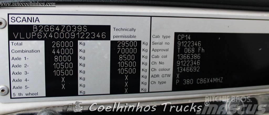 Scania P 380 + PK 15500 Lastbiler med tip