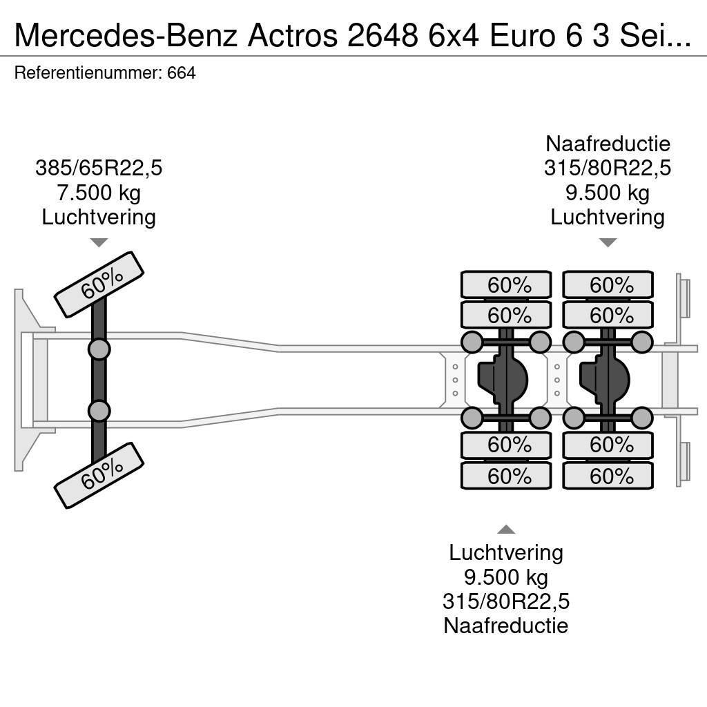 Mercedes-Benz Actros 2648 6x4 Euro 6 3 Seitenkipper! Lastbiler med tip