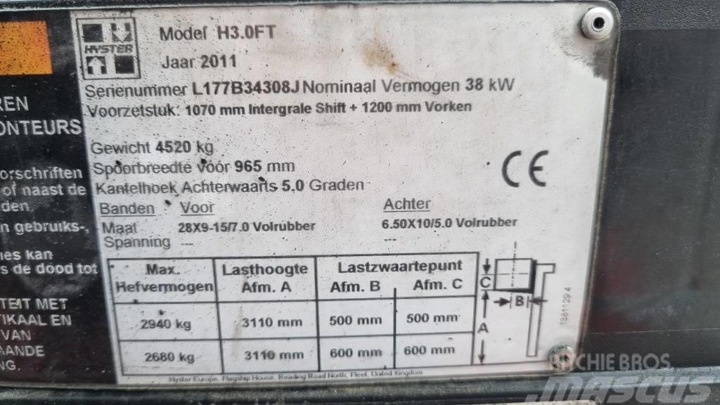 Hyster H 3.00 FT LPG gaffeltrucks