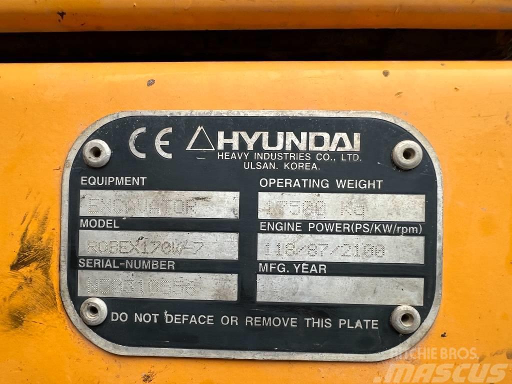 Hyundai R 170W-7 Gravemaskiner på hjul