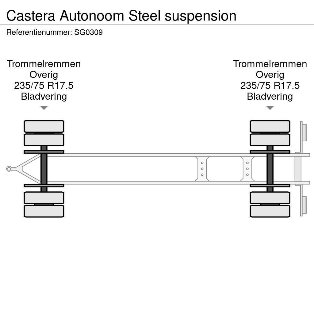 Castera Autonoom Steel suspension Anhænger med lad/Flatbed