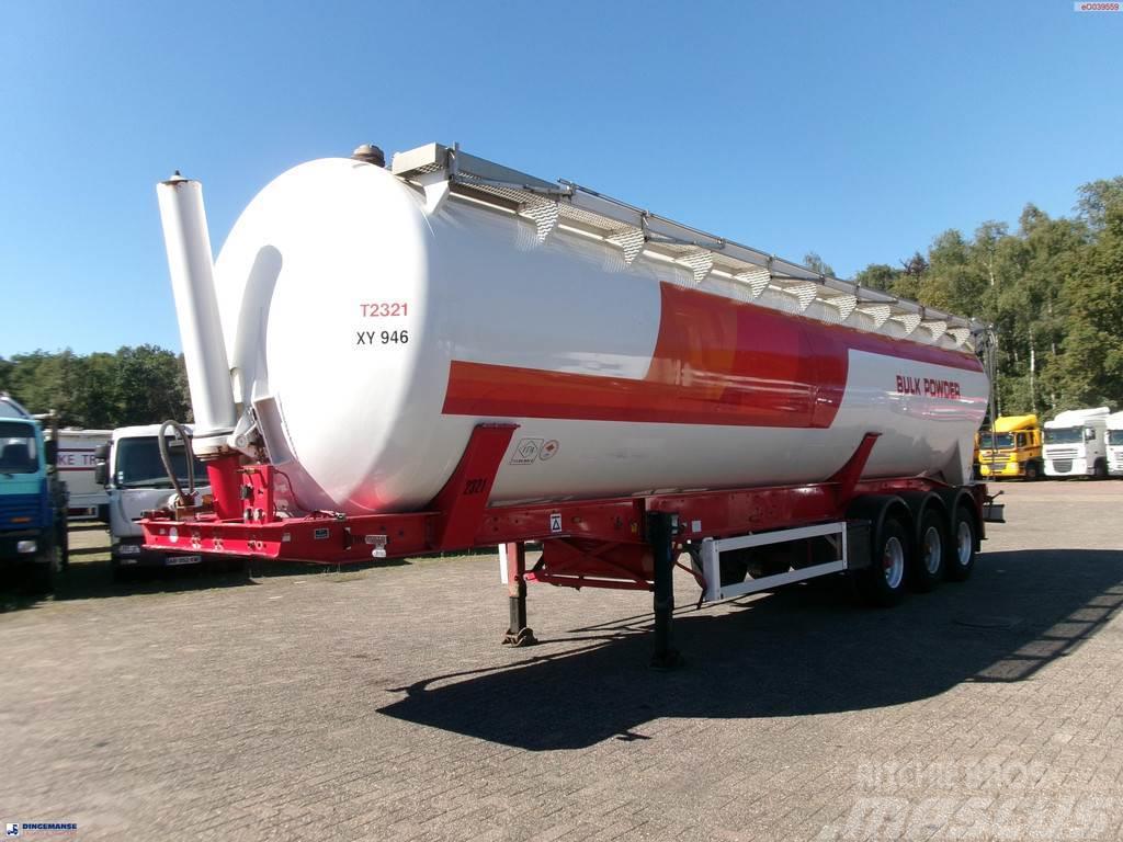 Feldbinder Powder tank alu (tipping) 60 m3 Semi-trailer med tip