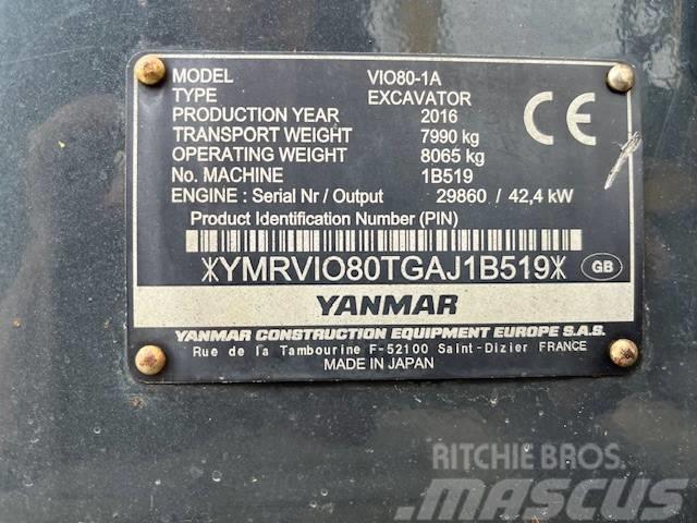 Yanmar Vio80 Midi-gravemaskiner 7t - 12t
