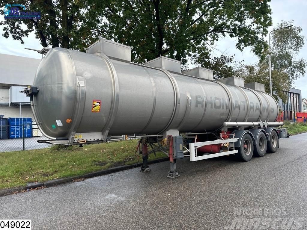 Magyar Chemie 34500 Liter, RVS tank, 1 Compartment Semi-trailer med Tank