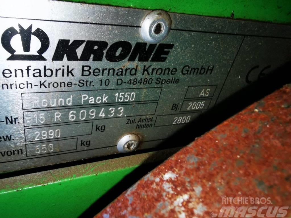 Krone Round Pack 1550 multi cut Rundballe-pressere