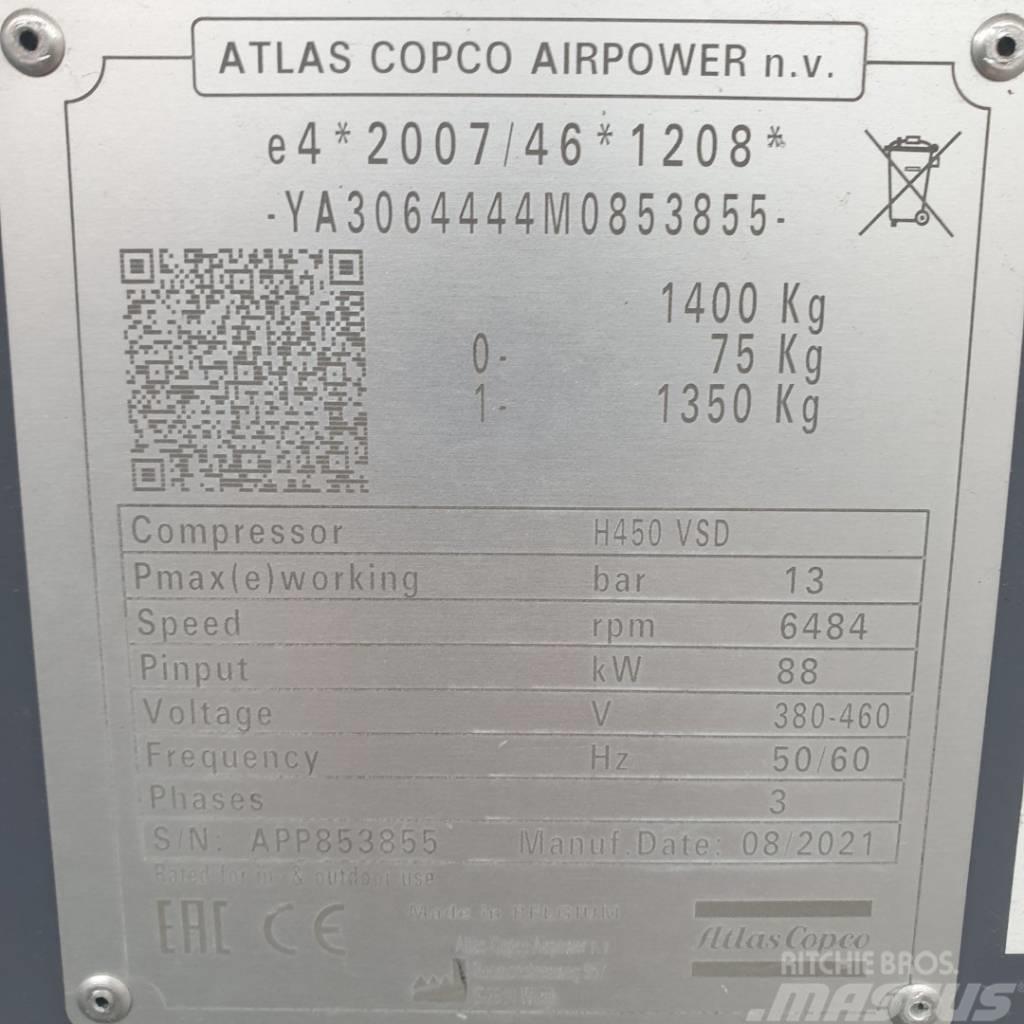 Atlas Copco E-Air H450 VSD Kompressorer