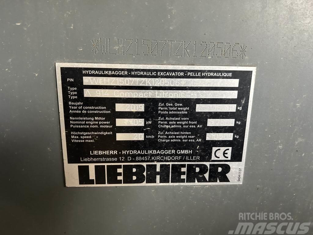 Liebherr A 914 Compact Litronic Gravemaskiner på hjul