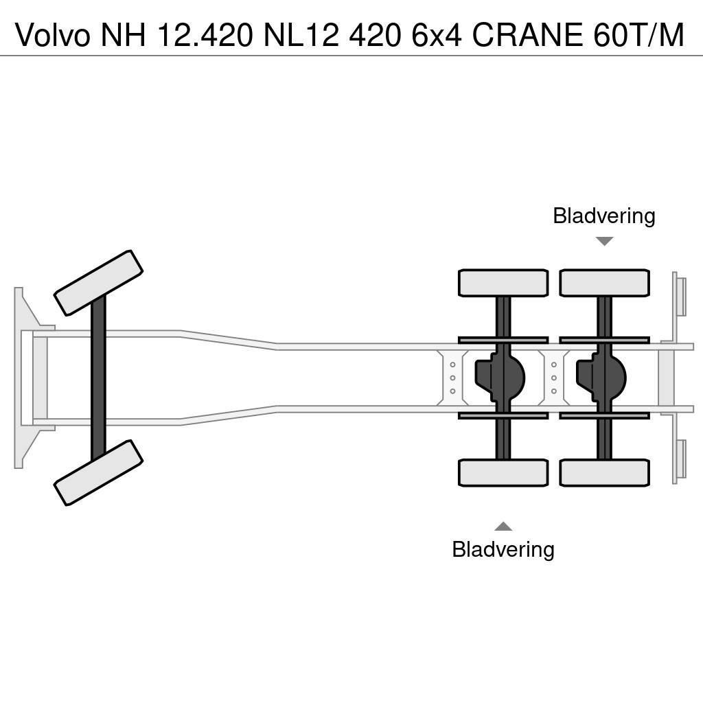 Volvo NH 12.420 NL12 420 6x4 CRANE 60T/M Kraner til alt terræn