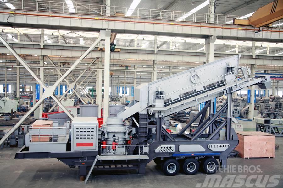 Liming Y3S2160 Mobile hydraulic Cone Crusher with Screen Mobile knusere