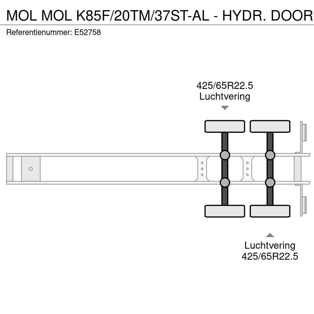 MOL K85F/20TM/37ST-AL - HYDR. DOOR Semi-trailer med tip
