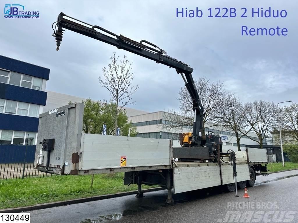 Lecitrailer open laadbak Hiab, Remote Semi-trailer med lad/flatbed