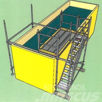  Container-Einrüstung Absetzbecken 1-Feld / 3-Feld  Stillads udstyr