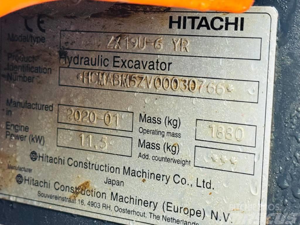 Hitachi ZX 19 U-6 YR Minigravemaskiner