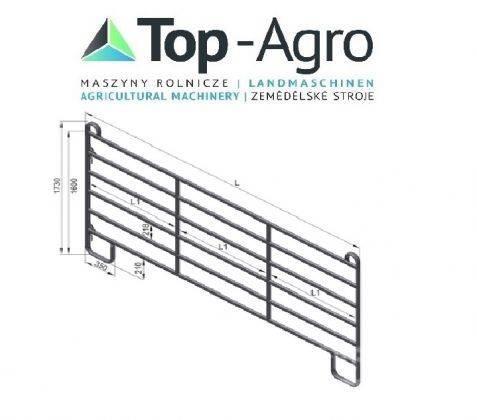 Top-Agro Partition wall door or panel HAP 240 NEW! Fodringsinventar