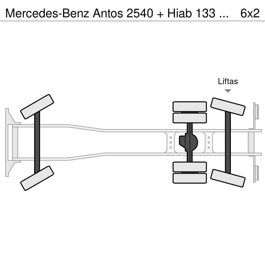 Mercedes-Benz Antos 2540 + Hiab 133 K Pro Hipro Kraner til alt terræn