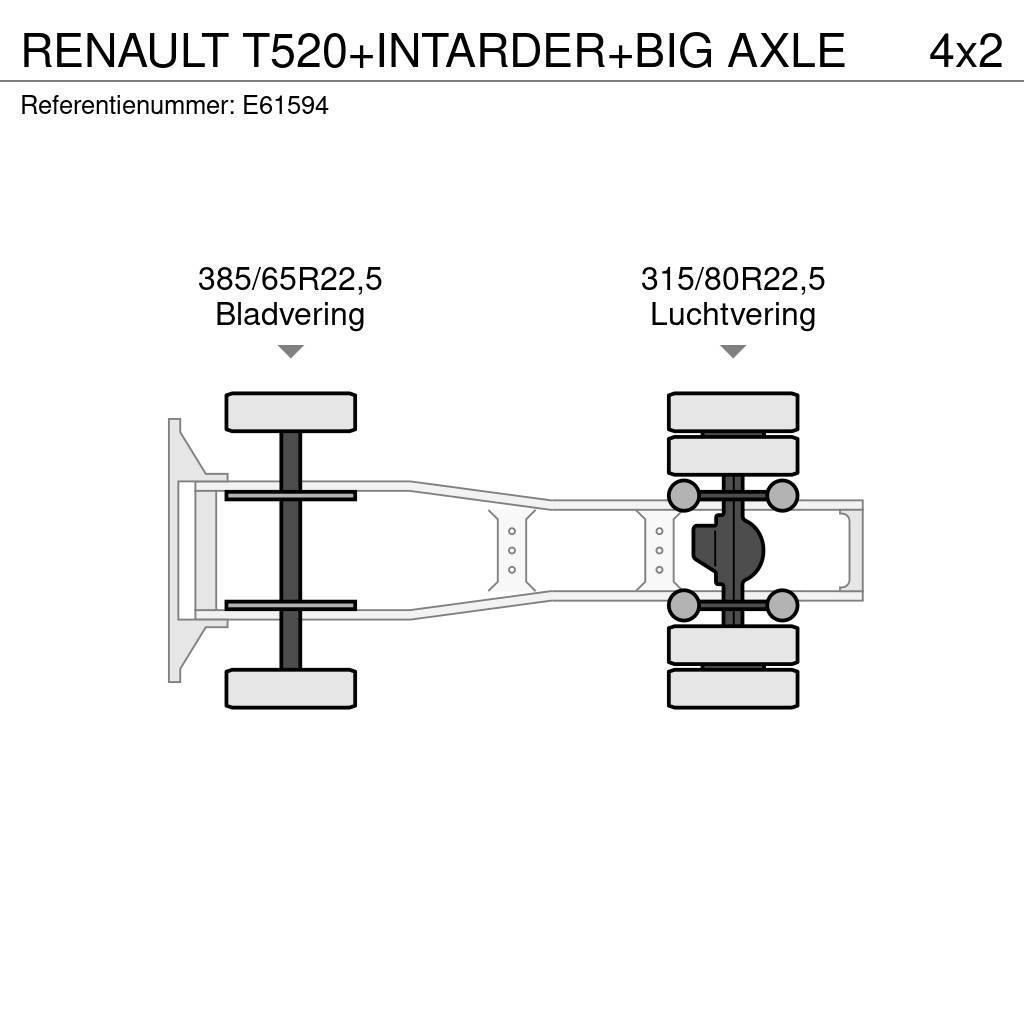 Renault T520+INTARDER+BIG AXLE Trækkere