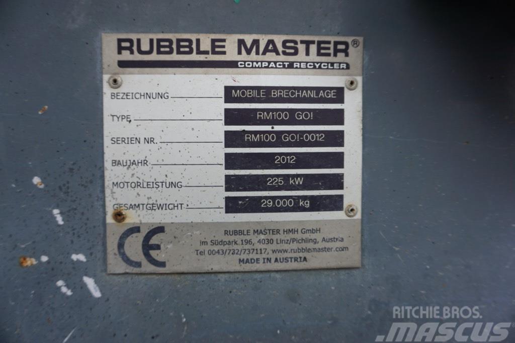 Rubble Master RM 100GO! Mobile knusere