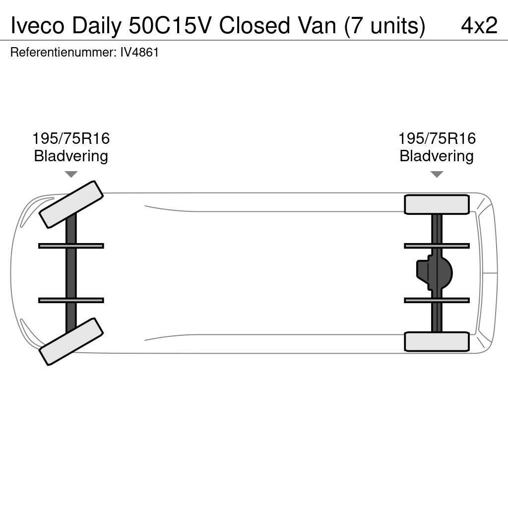 Iveco Daily 50C15V Closed Van (7 units) Varebiler