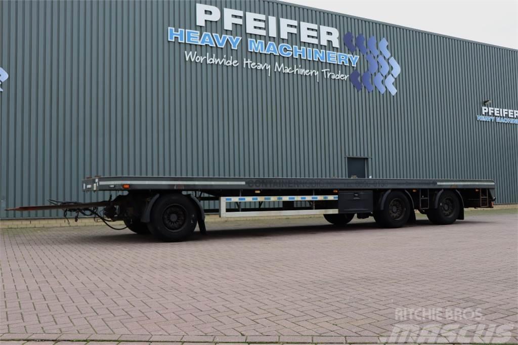 GS AV-2700 P 3 Axel Container Trailer Semi-trailer med lad/flatbed