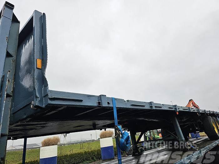 Groenewegen dro 12.27 | heavy duty | steel suspensioned | drum Semi-trailer med lad/flatbed