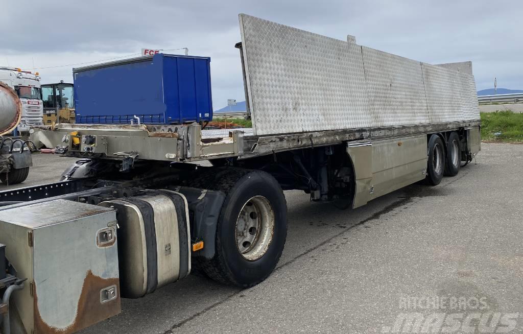 Asca S222CL EXTENSIBLE LATERALEMENT Semi-trailer med chassis