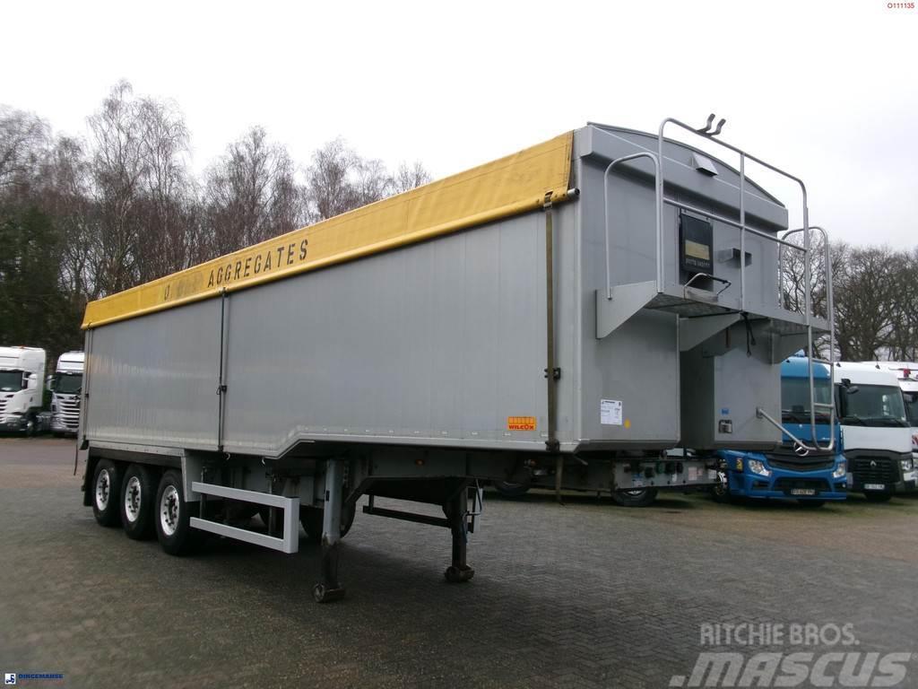Wilcox Tipper trailer alu 52 m3 + tarpaulin Semi-trailer med tip