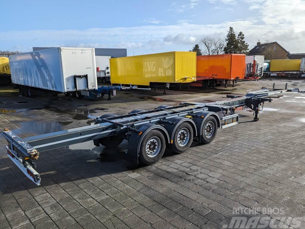 D-tec FLEXITRAILER VCC-01 Multi 3-Assen SAF - Schijfremm Semi-trailer med containerramme