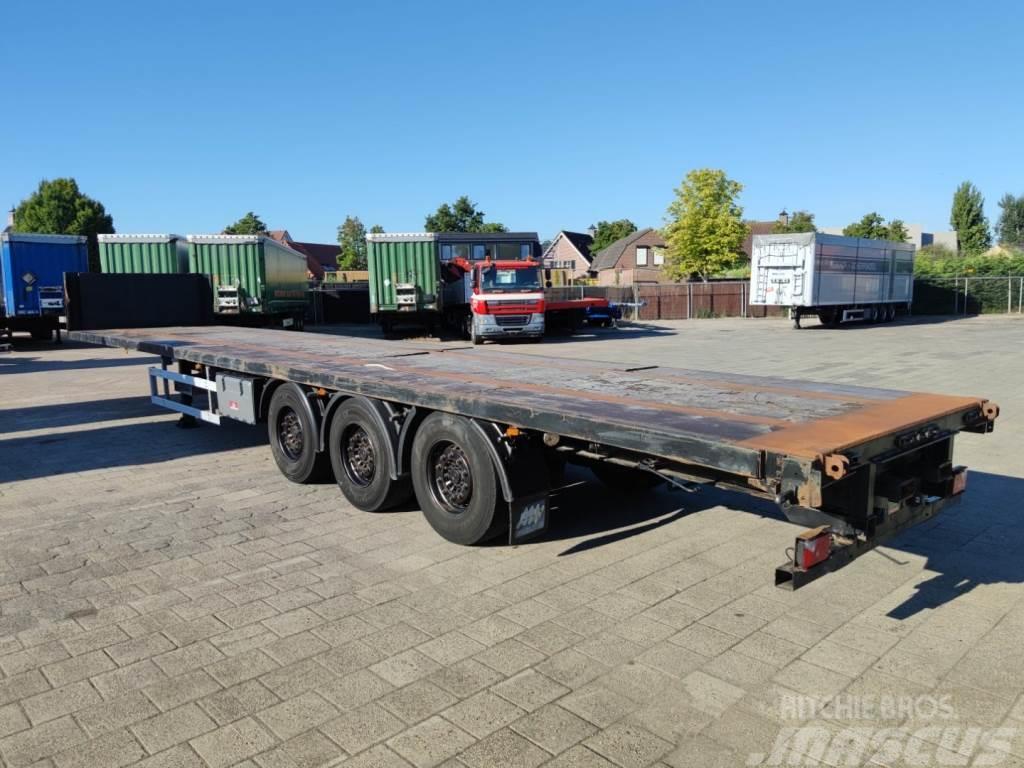 Pacton TXD.339 3-Assen SAF - Schijfremmen - Liftas - Kooi Semi-trailer med lad/flatbed
