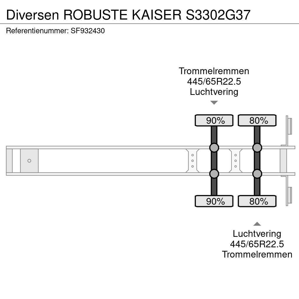 Robuste Kaiser S3302G37 Semi-trailer med tip