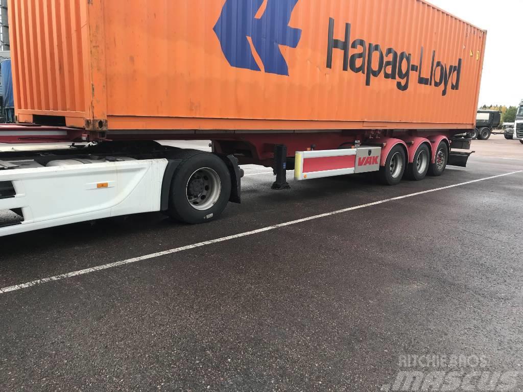 VAK Konttivaunu Semi-trailer med containerramme